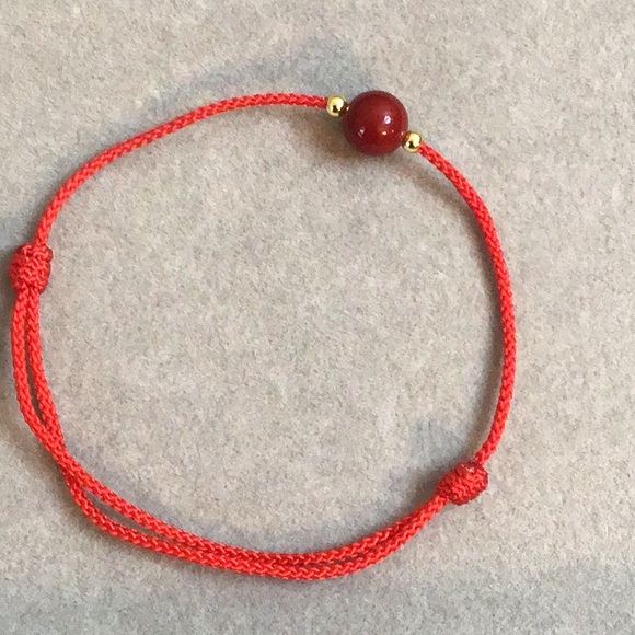 Red String Lucky Bracelet Cinnabar - Picture 3 of 4